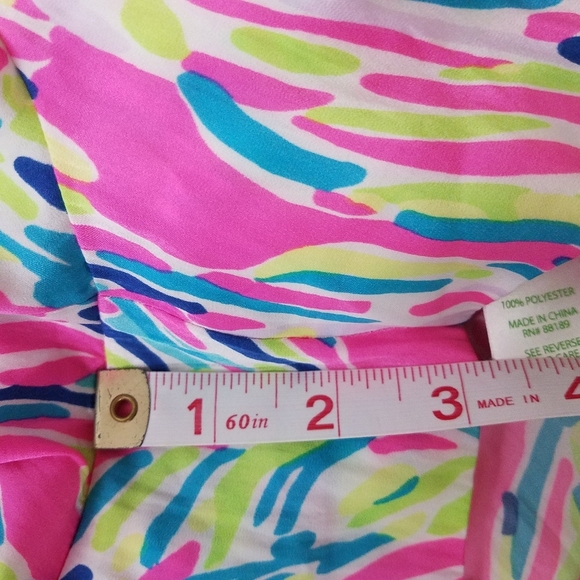 Lilly Pulitzer Deanna Romper XXS Palm Reader Dusk Missing Belt - Picture 9 of 12